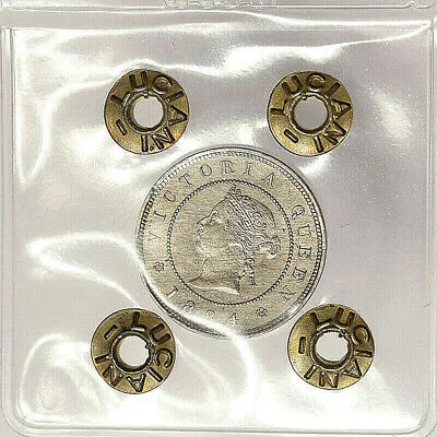 GIAMAICA 1 Farthing 1884 Vittoria Q.Fdc #P365