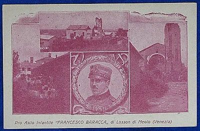 LOSSON di MEOLO Pro Asilo Infantile F. BARACCA  viaggiata anni 20  f/p #15367