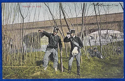 SOLDATI Nemico in Vista  ESPLORATORI viaggiata 1904 f/p #19148