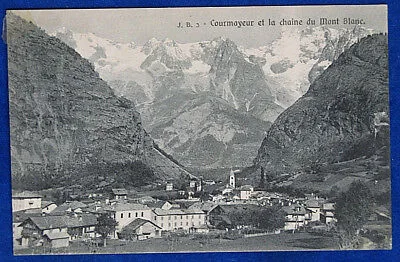 COURMAYEUR ET LA CHAINE DU MONT BLANC no viaggiata anni 10/20 f/p #19270