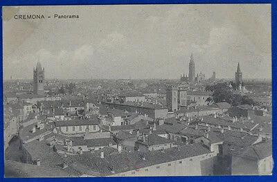 CREMONA Panorama  no viaggiata anni 10/20  f/p #19397