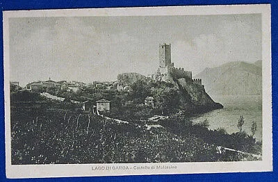 CASTELLO DI MALCESINE Lago di Garda Panorama viaggiata 1920 f/p #19480