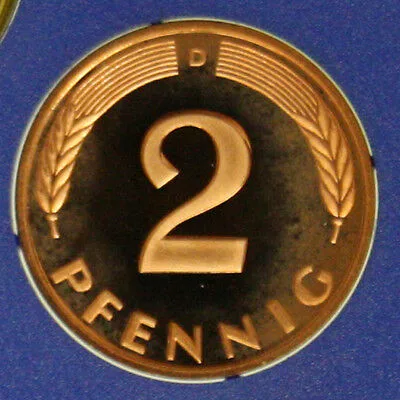 Germania 2 Pfennig 1991 D Munchen #G451