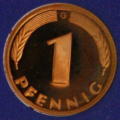 GERMANIA 1 Pfennig 1990 G Karlsruhe #G422