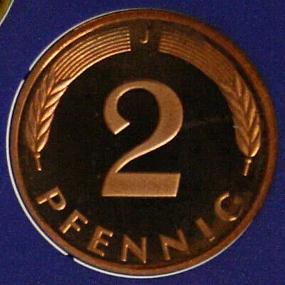 GERMANIA 2 Pfennig 1990 J Amburgo #G431