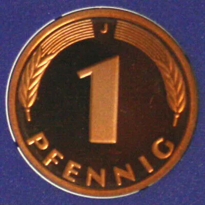 GERMANIA 1 Pfennig 1990 J Amburgo #G432