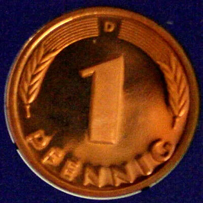 GERMANIA 1 Pfennig 1987 D Munchen #G290