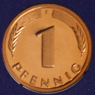 GERMANIA 1 Pfennig 1987 F Stoccarda  #G300