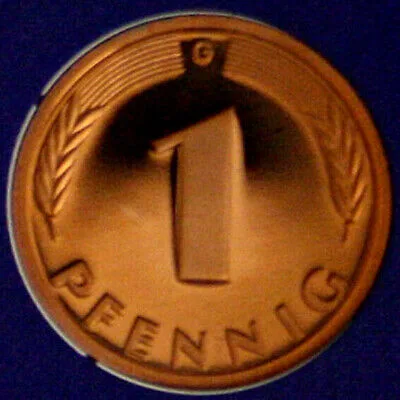 GERMANIA 1 Pfennig 1987 G Karlsruhe #G310