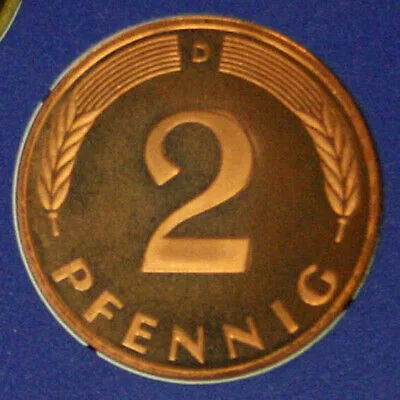 GERMANIA 2 Pfennig 1994 D Munchen #G551