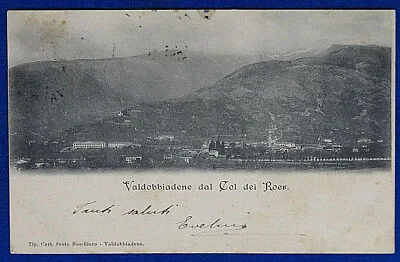 VALDOBBIADENE dal Col dei Roeri viaggiata “900 f/p #19712
