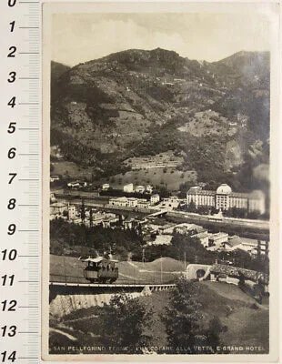 SAN PELLEGRINO TERME FUNICOLARE ALLA VETTA E GRAND HOTEL VIAGGIATA 1940 #21533