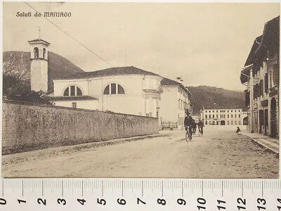 SALUTI DA MANIAGO VIAGGIATA 1913 #3523