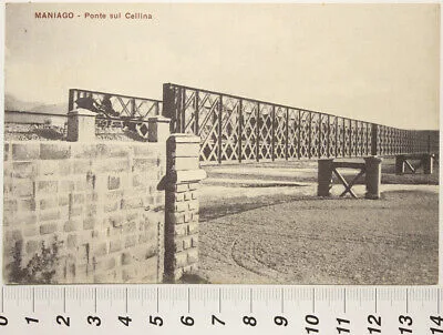 MANIAGO PONTE SUL CELLINA VIAGGIATA 1916 #2659