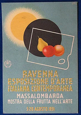 RAVENNA Esposizione Arte Contemporanea  1951 firmata,  viaggiata , FG #15348