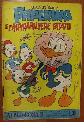 Fumetto PAPERINO n. 295 ALBI DELLA ROSA ARNOLDO MONDADORI EDITORE 1960 #L449