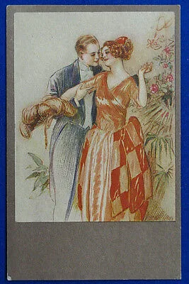 INNAMORATI Galanteria  illustrata no viaggiata anni 20 f/p #15450