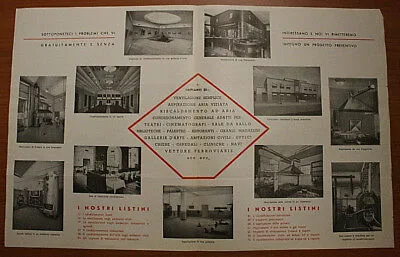 VOLANTINO PUBBLICITARIO Impianti Aeromeccanici Ites Milano 1940 #124
