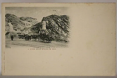 IL GIOGO DELLO STELVIO 2844 m VALFURVA NON VIAGGIATA fp “900 #480