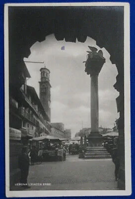 VERONA  Piazza Erbe no viaggiata f/p #7307