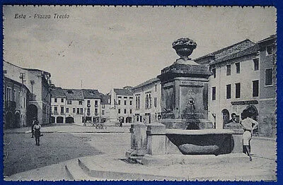 ESTE Piazza Trento animata viaggiata 1930 f/p #15594