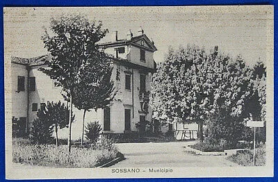 SOSSANO Municipio viaggiata anni 40 POSTA MILITARE 93 f/p #1003