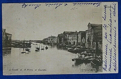 VENEZIA Canale di S. Pietro di Castello f/p V “900 / F. Trombini #18198