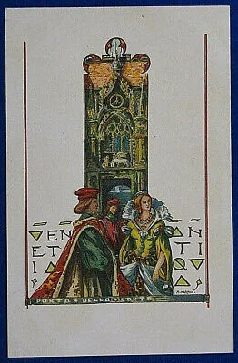 VENEZIA Venetia Antiqua ill. MARTINI Porta della Carta no viag f/p #19012