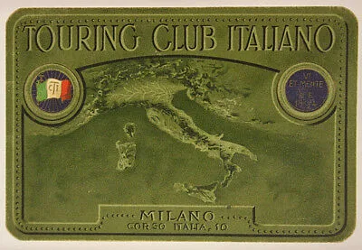 TESSERA TOURING CLUB ITALIANO TCI 1931 CON FOTO #T286