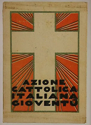 TESSERA SOCIO GIOVENTU’ Azione Cattolica Italiana S. STEFANO VICENZA 1943 #T320