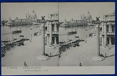 VENEZIA Chiesa della Salute Stereoscopica no viagg anni 10 f/p #19062
