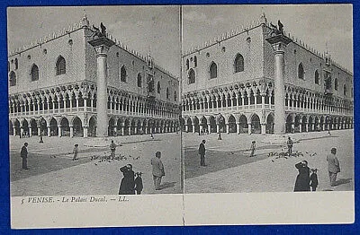 VENEZIA Palazzo Ducale  Stereoscopica no viagg anni 10 f/p #19058