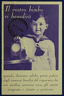 ILLUSTRATA ISTITUTO NAZIONALE UDINE ASSICURAZIONI VIAGGIATA fp ANNI 30 #84