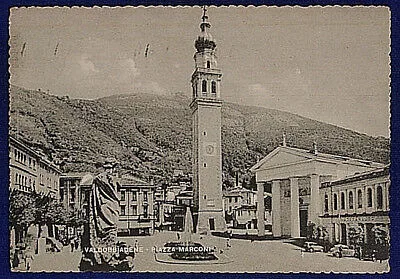 VALDOBBIADENE PIAZZA MARCONI VIAGGIATA FG ANNI 50 #15579