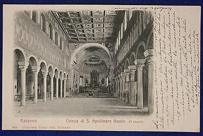 RAVENNA CHIESA CHURCH SAN APOLLINARE NUOVO NON VIAGGIATA fp ANNI 10/20 #220