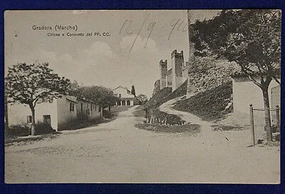 GRADARA CHIESA E CONVENTO DEI PADRI CAPPUCCINI VIAGGIATA fp ANNI 30 #15719