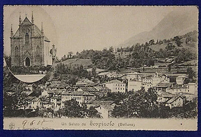 UN SALUTO DA SOSPIROLO VIAGGIATA fp “900 #15704