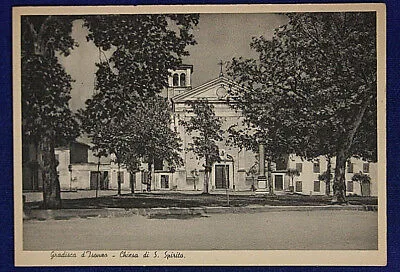 GRADISCA D’ISONZO CHIESA DI SAN SPIRITO NON VIAGGIATA FG ANNI 40 #16016