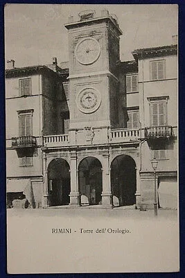RIMINI TORRE DELL’ OROLOGIO VIAGGIATA fp ANNI 10/20 #16161