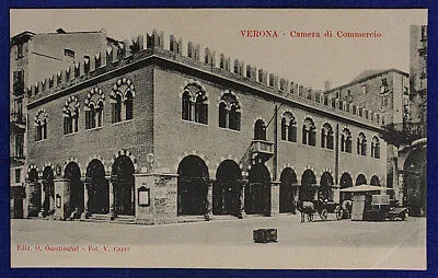 Verona Camera di Commercio Non Viaggiata anni 10 carrozza, fp #16323