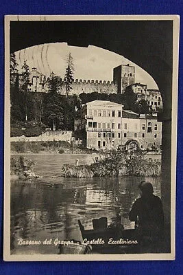 BASSANO DEL GRAPPA CASTELLO EZZELINIANO VIAGGIATA FG ANNI 40 #16502