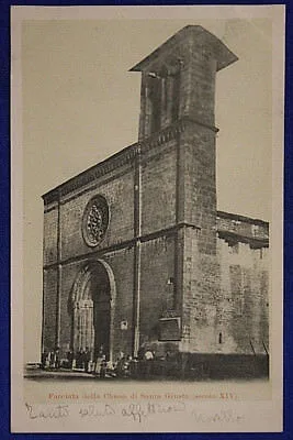 FACCIATA CHIESA DI SANTA GIUSTA VIAGGIATA fp “900 #16533