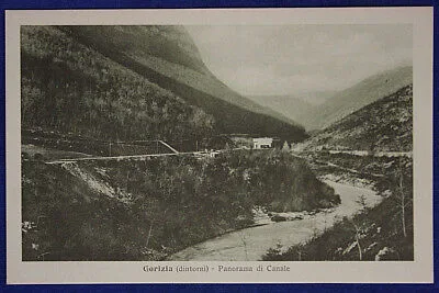 GORIZIA PANORAMA DI CANALE NON VIAGGIATA fp ANNI 10/20 #16659