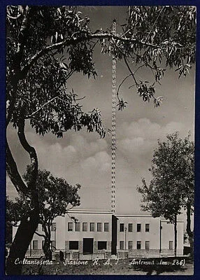 CALTANISETTA STAZIONE RAI ANTENNA VIAGGIATA FG ANNI 60 #16925