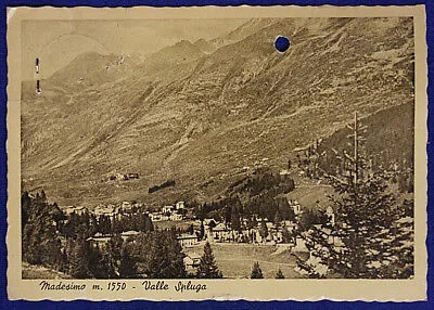MADESIMO 1550 m VALLE SPLUGA VIAGGIATA FG ANNI 50 #16905