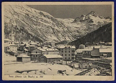 PORTA LITTORIA LA THUILE 1441 m NON VIAGGIATA FG ANNI 30/40 #16903