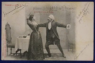 TEATRO TOSCA  ATTO II  VIAGGIATA fp “900 #17257