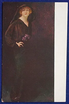 ARTURO NOCI ILLUSTRATA ATTRICE LYDA BORELLI NON VIAGGIATA fp ANNI 20/30 #17636
