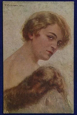 ATTRICE LYDA BORELLI illustrata Corbella T. NON VIAGGIATA fp ANNI 20/30 #17632
