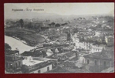 PONTECORVO Veduta Borgo Annunziata viaggiata 1927 f/p #6374